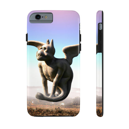 "Alone on the Hilltop: The Tale of a Solitary Gargoyle" - The Alien Tough Phone Cases