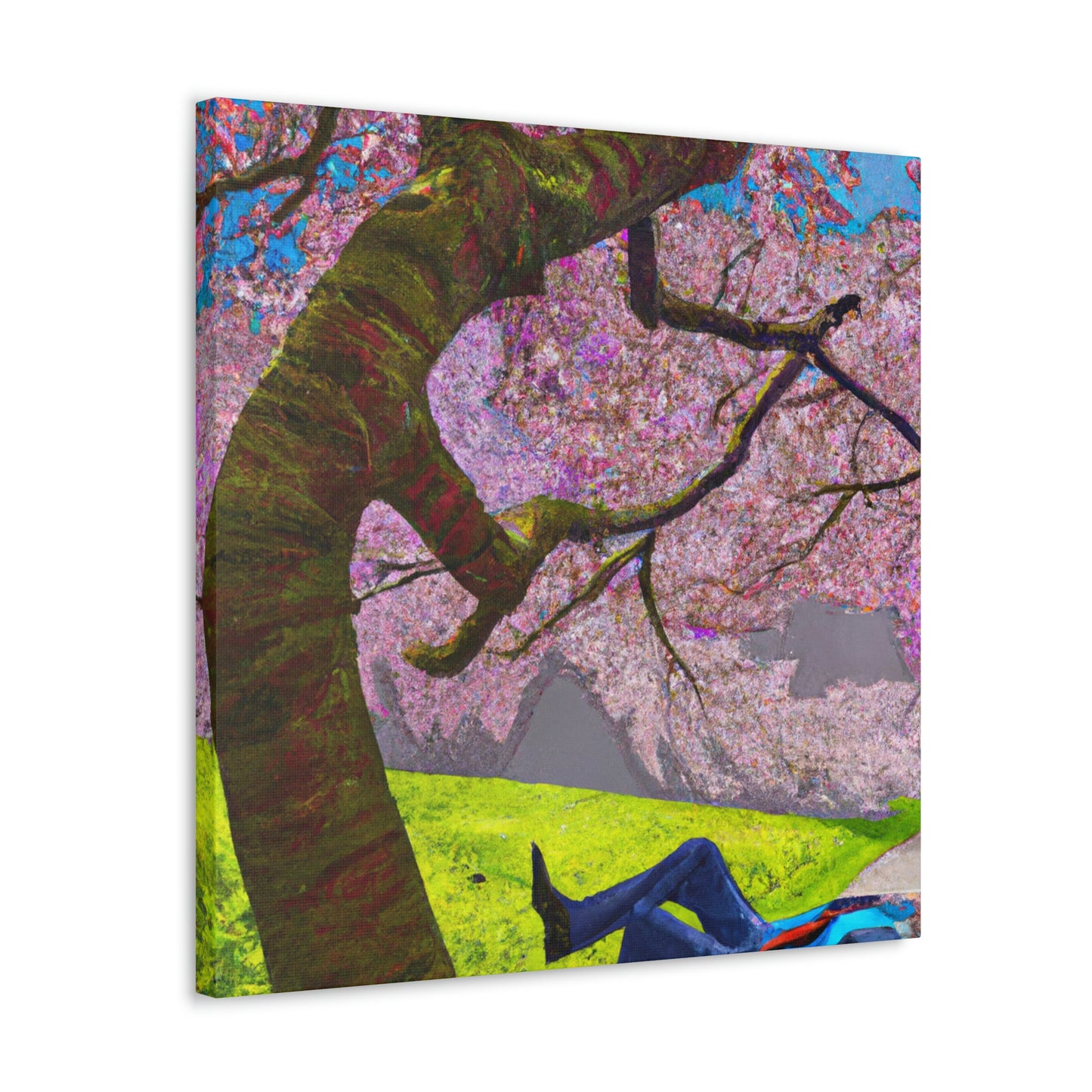 "A Moment of Calm Beneath the Cherry Blossoms" - The Alien Canva