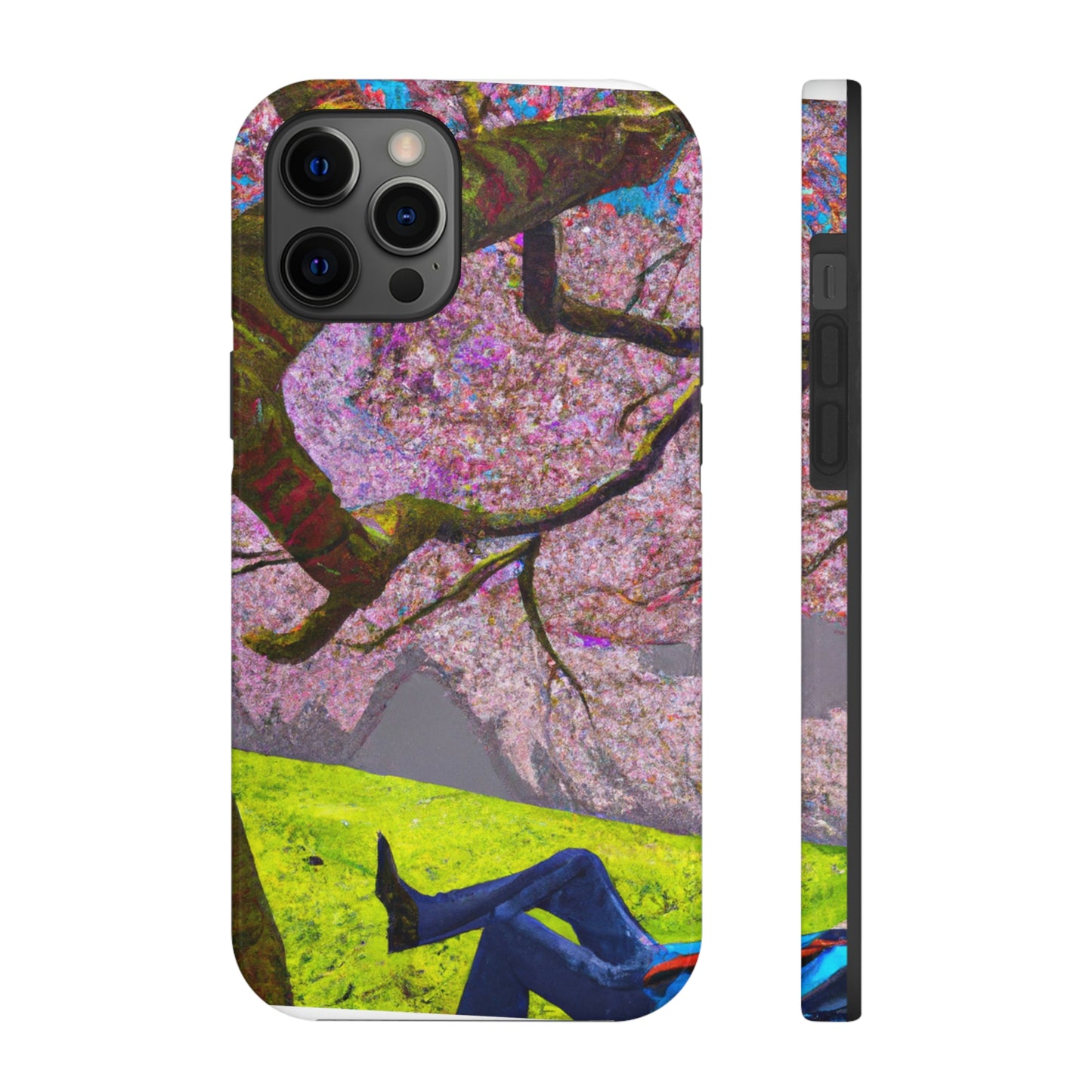 "A Moment of Calm Beneath the Cherry Blossoms" - The Alien Tough Phone Cases