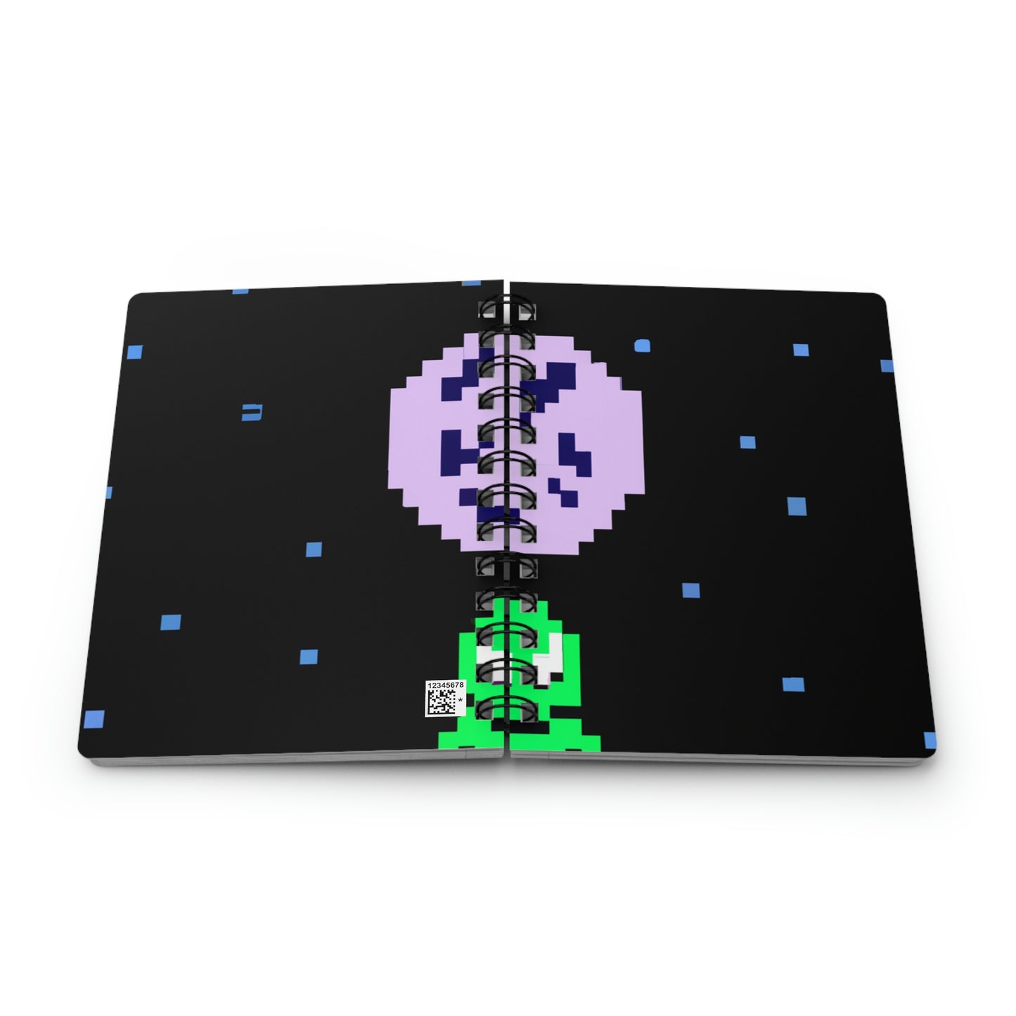 "Testigo solitario del cielo nocturno" - The Alien Spiral Bound Journal Pixel Art