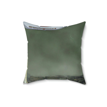 "Conundrum in the Ruins" - The Alien Square Pillow