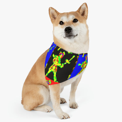 "Dancing with Fire and Steel." - The Alien Pet Bandana Collar