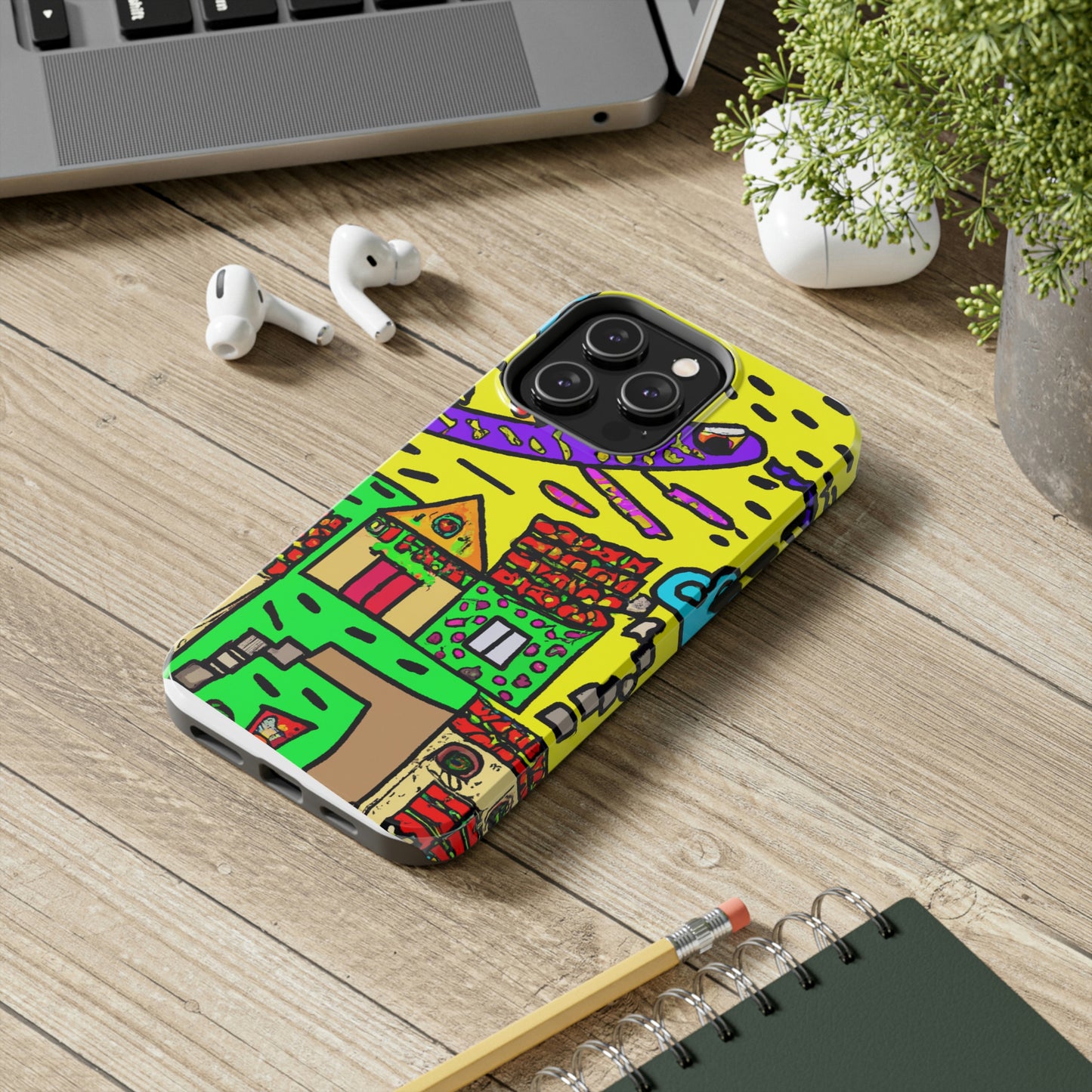 "A Slumbering Village of the Soaring Dragon" - The Alien Tough Phone Cases