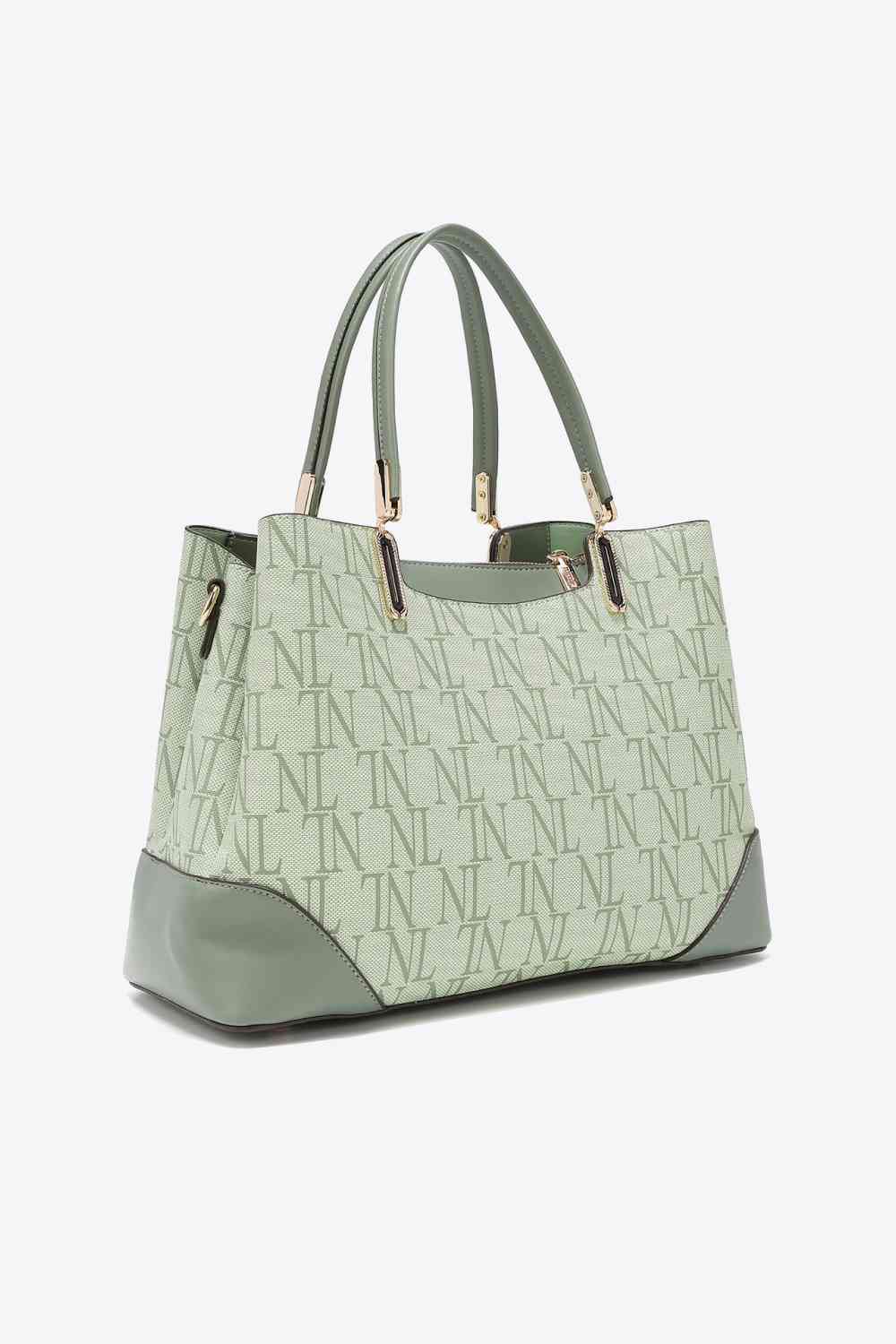 Nicole Lee USA Bolso satchel con monograma Tatianna