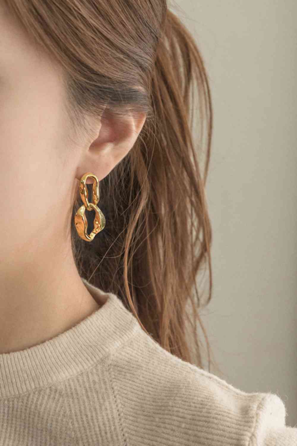 18K Gold-Plated Copper Double-Hoop Earrings