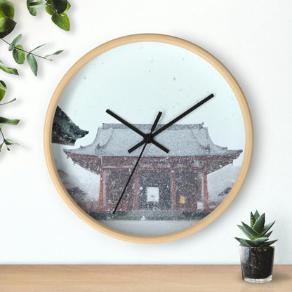 "Lost in the Blizzard: An Adventure in the Ancient Temple" - The Alien Wall Clock