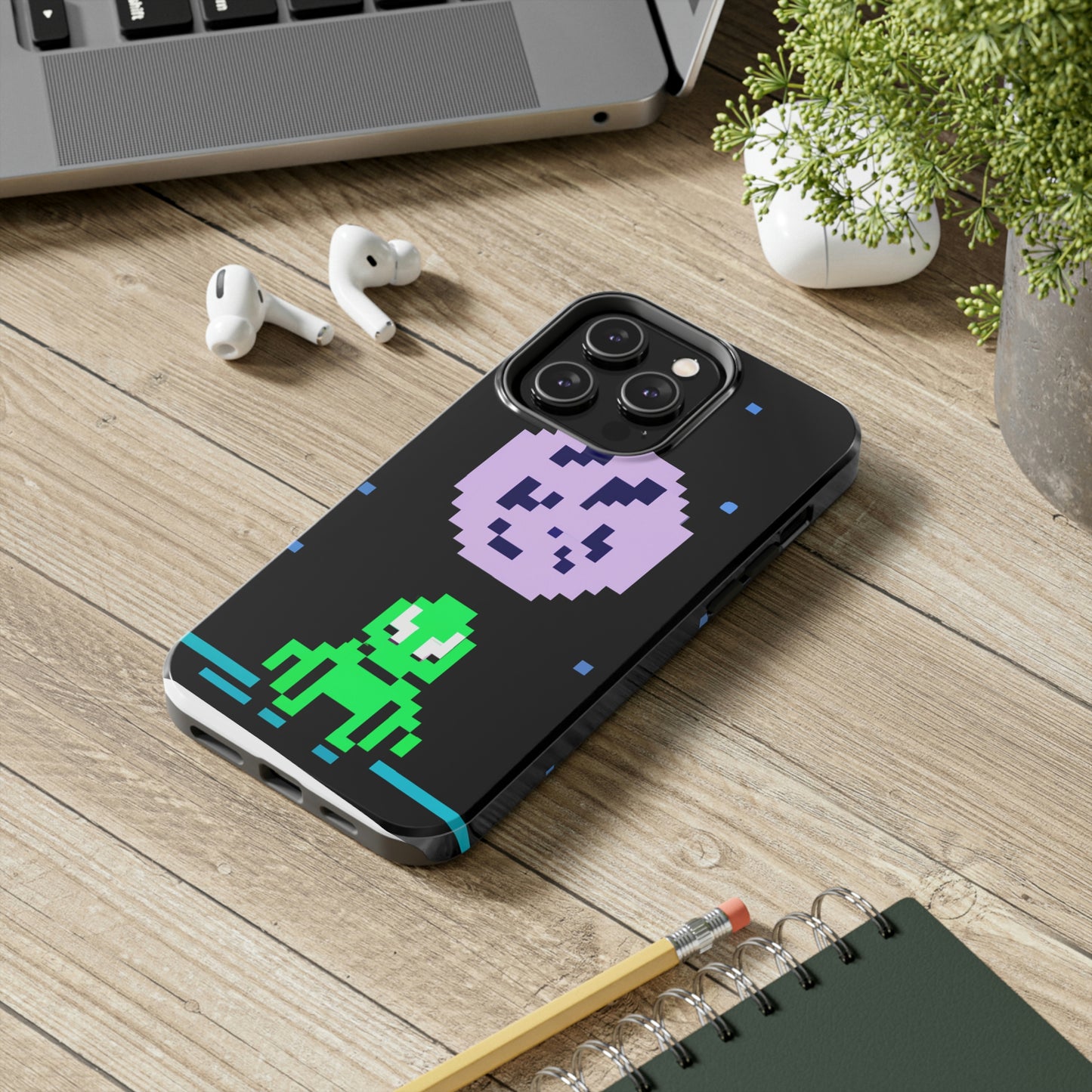 "Testigo solitario del cielo nocturno" - The Alien Tough Phone Cases Pixel Art