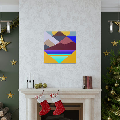 "Geometric Landscape" - Canvas