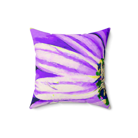 Purple Petals Popping: Create an Eye-Catching Daisy-Rose Fusion - The Alien Square Pillow