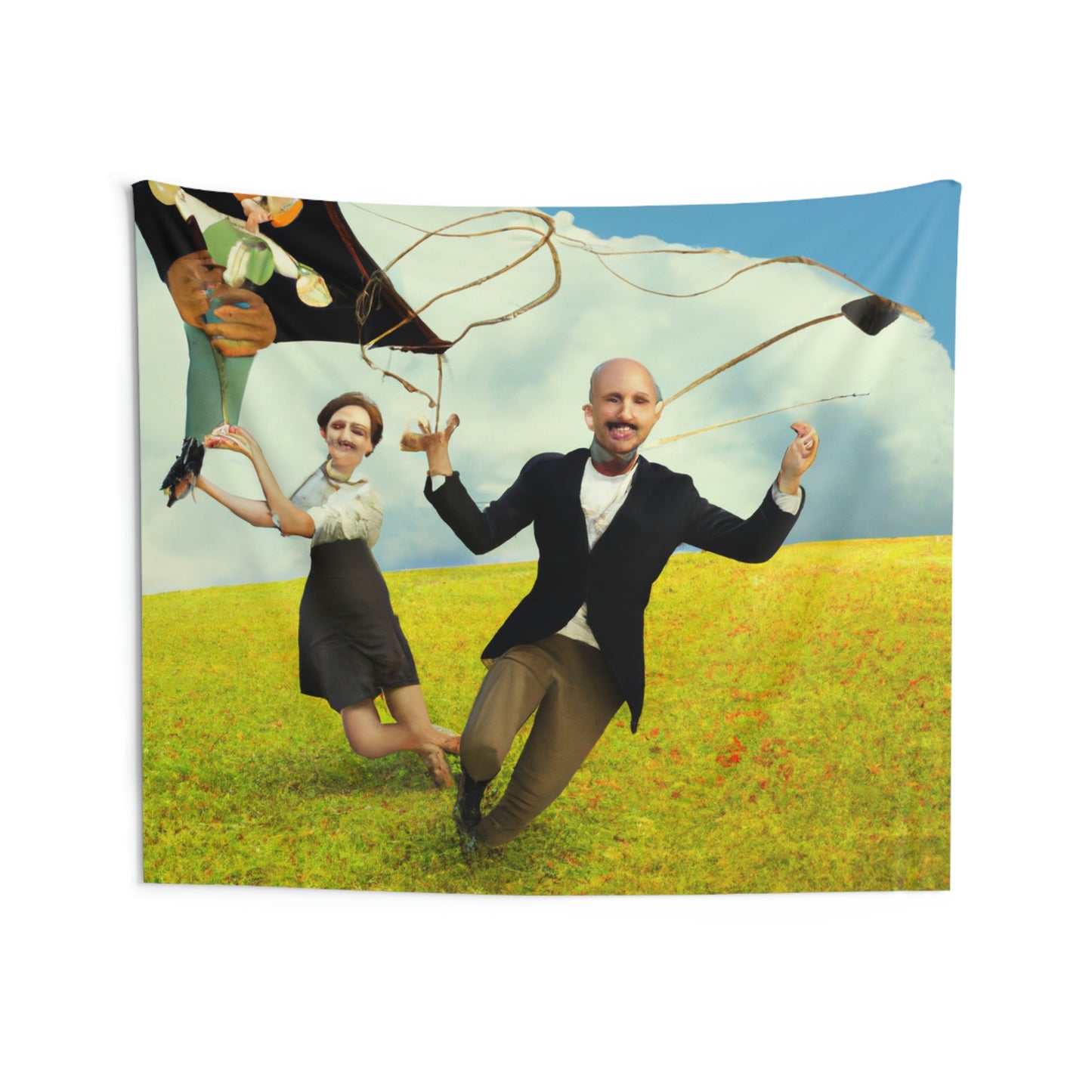 "A Kite Day in the Meadow" - The Alien Wall Tapestries