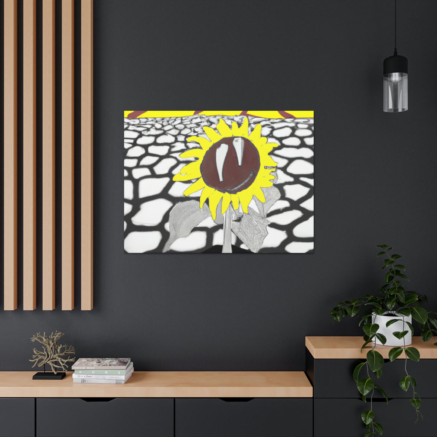 "A Sunflower Withering on a Parched Field" - The Alien Canva