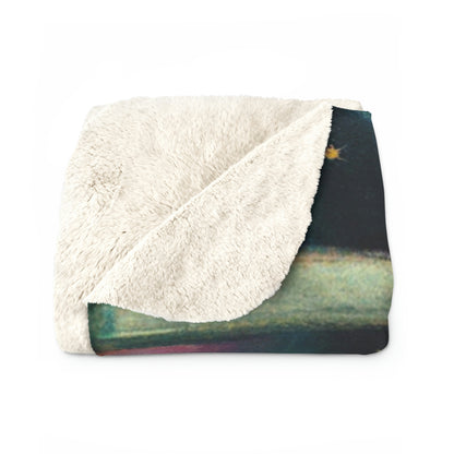 "A Sea of Diamonds in the Night" - The Alien Sherpa Fleece Blanket