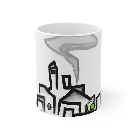 Die Stadt im Nebel – The Alien Keramiktasse 11 oz