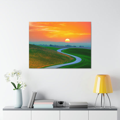 Vibrant Sunrise Painter - Canvas