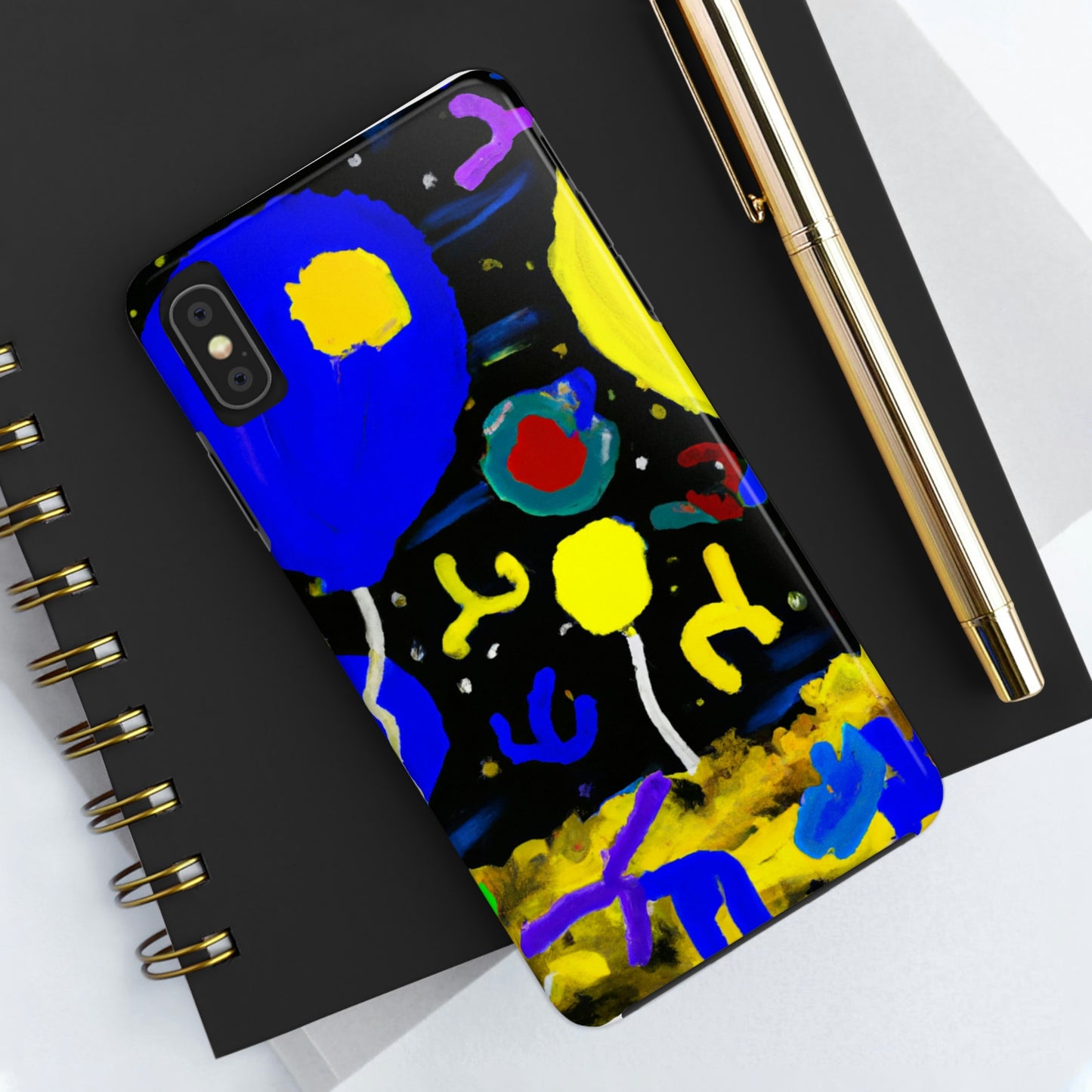 "A Starry Night Rainbow" - The Alien Tough Phone Cases