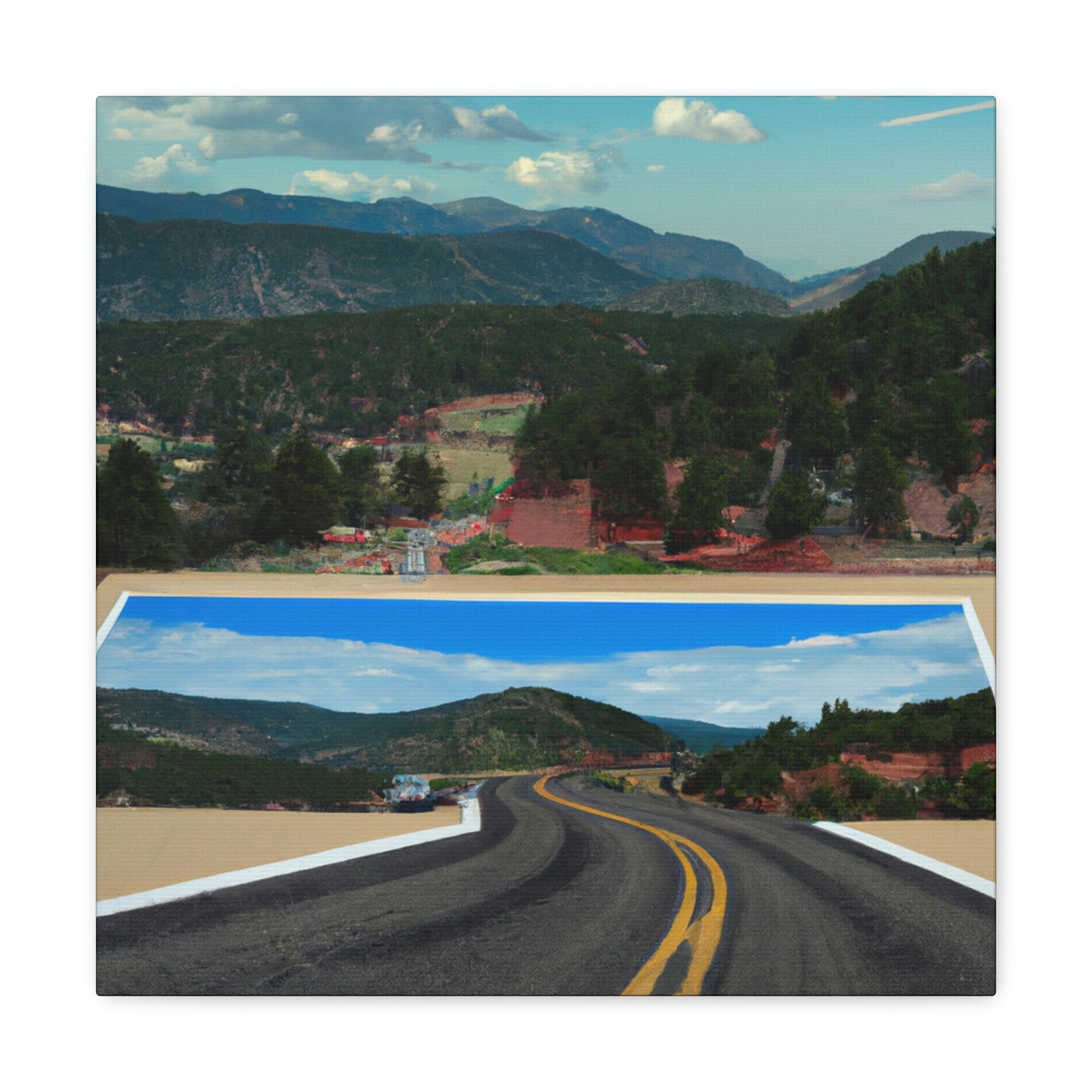 "The Art of the Open Road" - Canvas