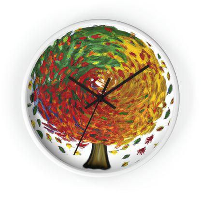 "Autumnal Whirl" - The Alien Wall Clock