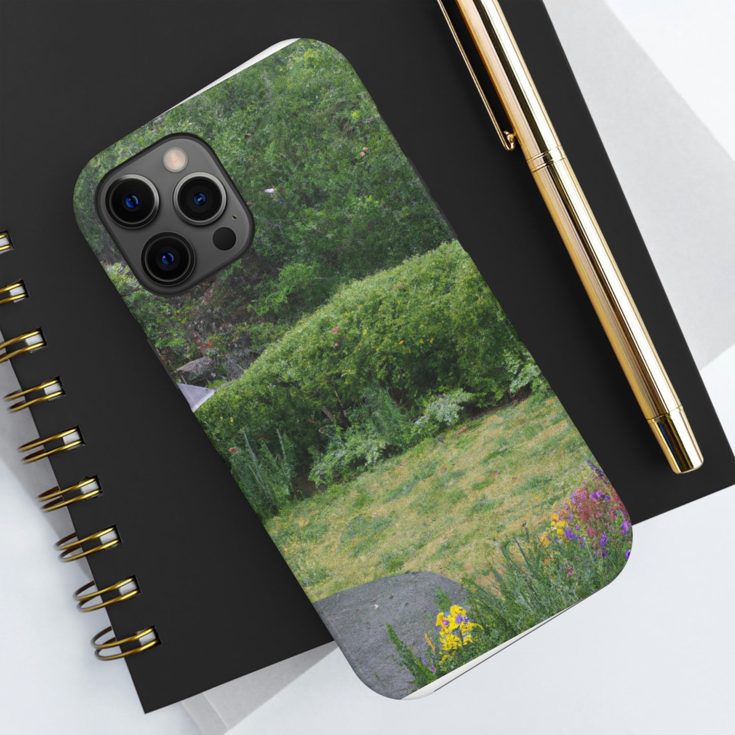 "Rainy Refuges: Uncovering the Fortune of a Garden Under an Umbrella" - The Alien Tough Phone Cases