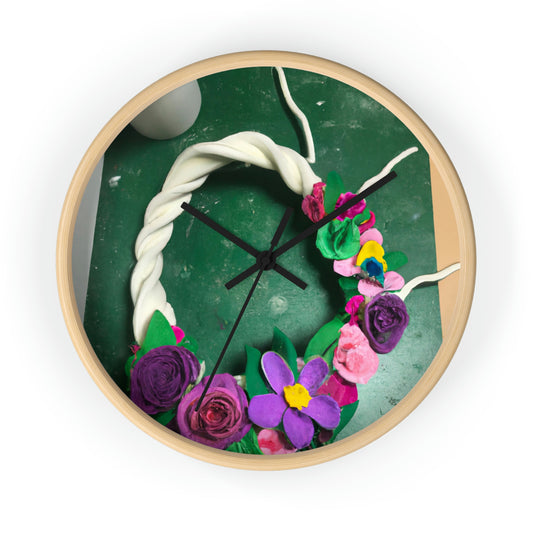 "Floral WhIRLwind" - The Alien Wall Clock