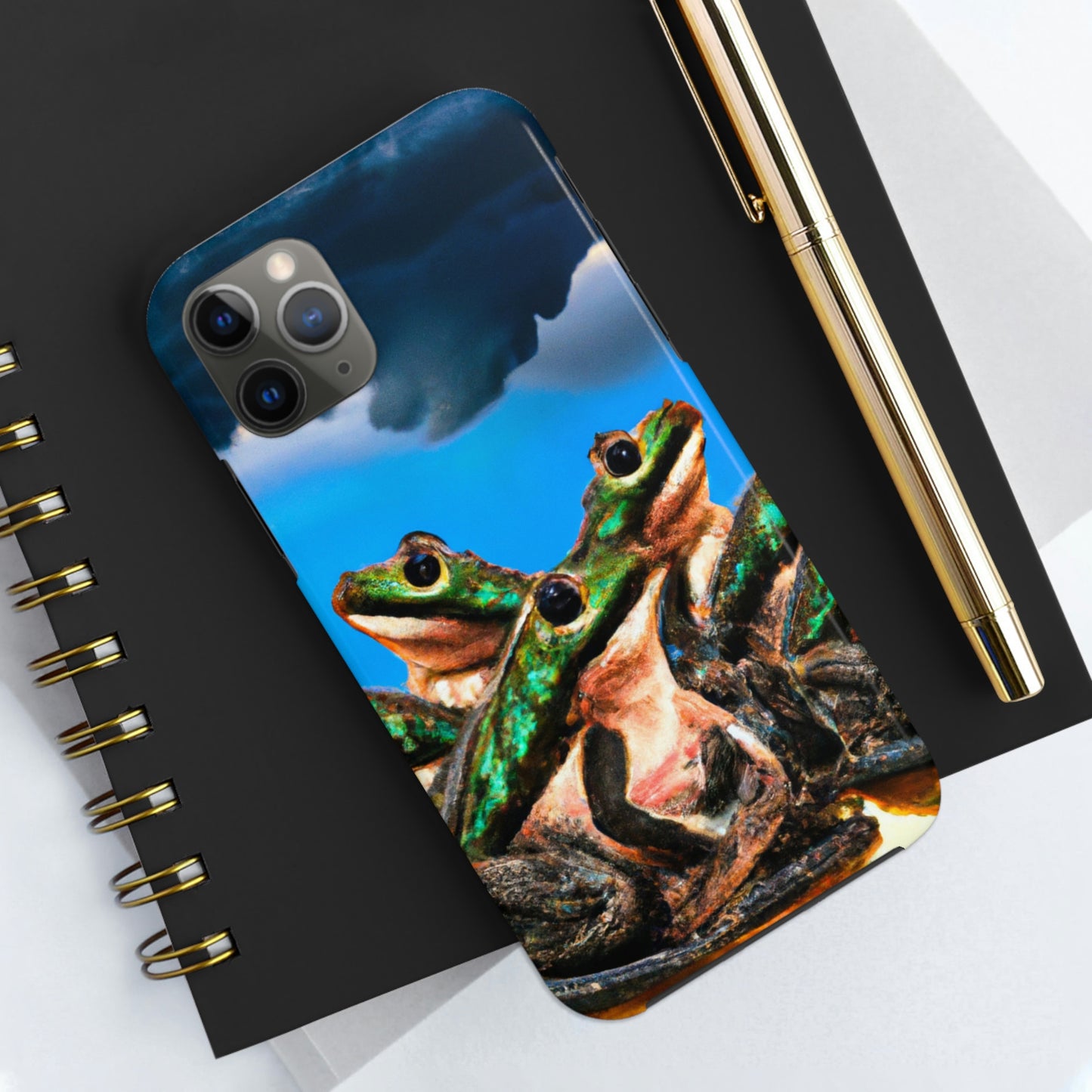 "A Frog Chorus in the Thunderstorm" - The Alien Tough Phone Cases