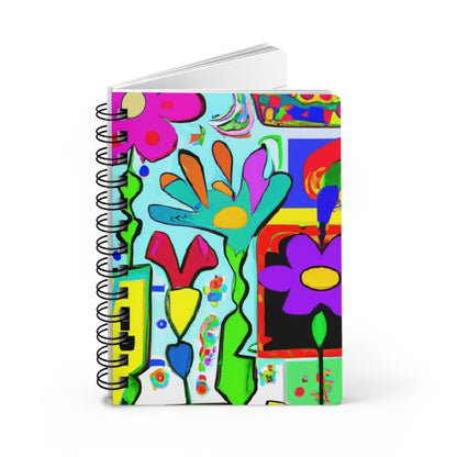 "A Mystical Garden of Rainbow Petals" - The Alien Spiral Bound Journal