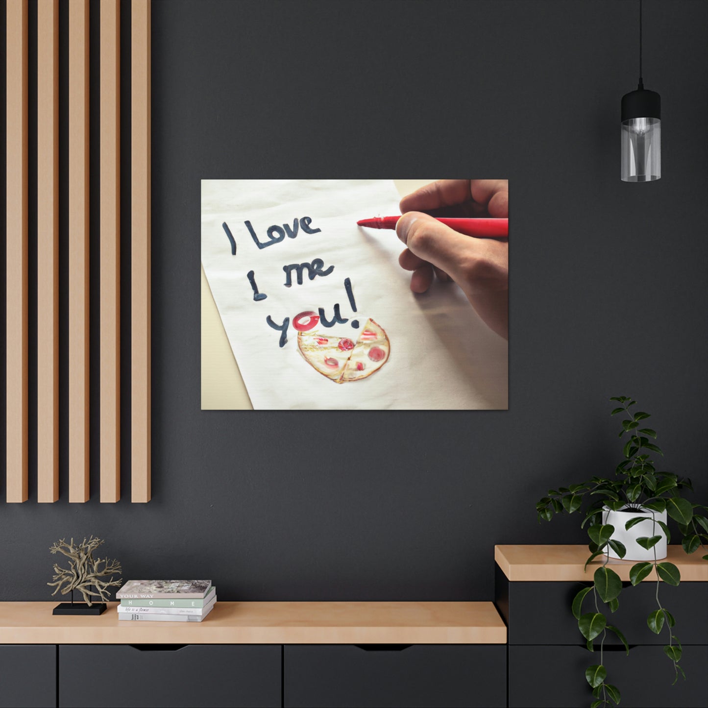 "Una carta de amor amante de la pizza" - The Alien Canva