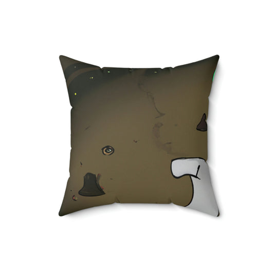 Lost in Space: The Alien's Adventure Without a Map - The Alien Square Pillow