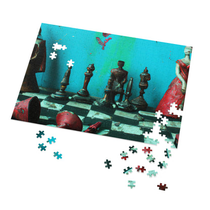 "A Forgotten Chess Set: Ready for a New Match" - The Alien Jigsaw Puzzle