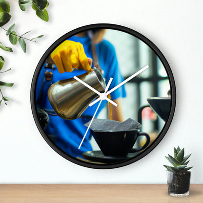 "A Cup of Courage" - The Alien Wall Clock