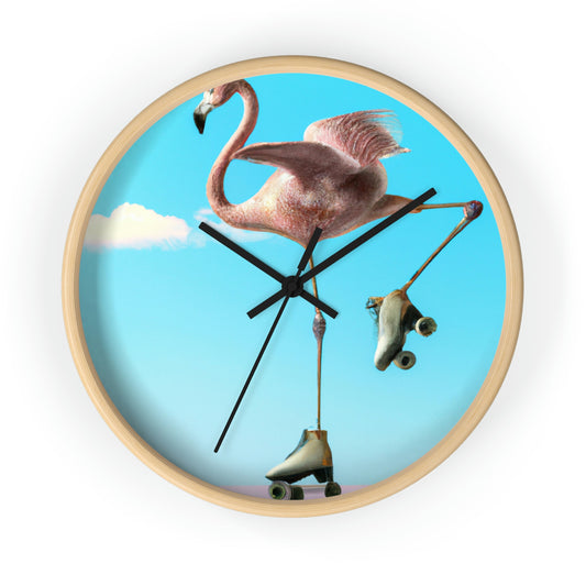 "Flamingo Skates!" - The Alien Wall Clock