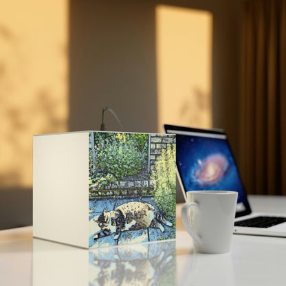 "A Cat's Life of Luxury" - The Alien Light Cube Lamp