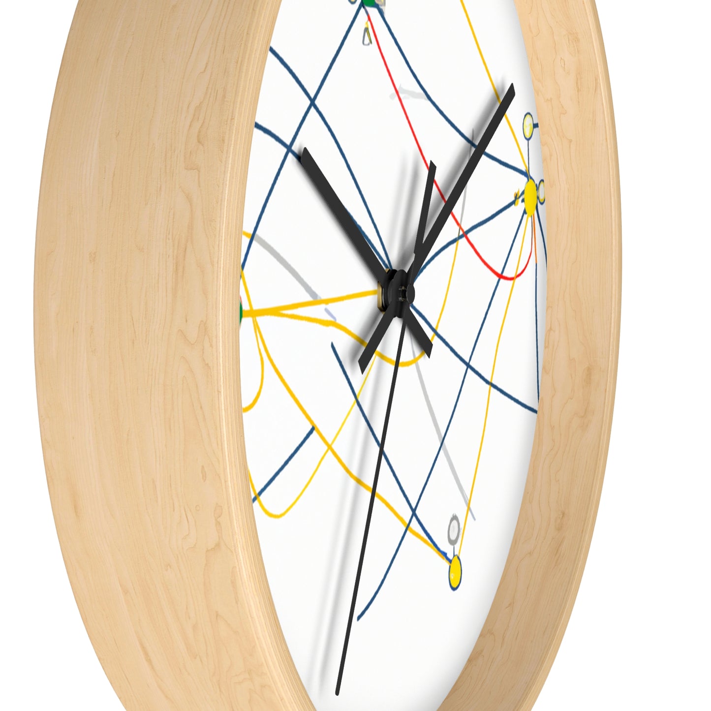 "Exploring the Dynamic Topology: Artful Visualization of a Network Structure." - The Alien Wall Clock