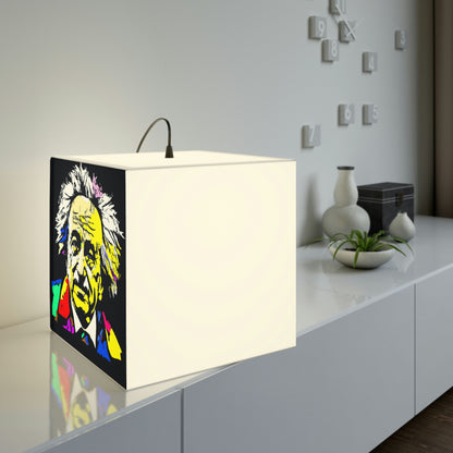 "Albert Einstein: A Pop Art Portrait" - The Alien Light Cube Lamp