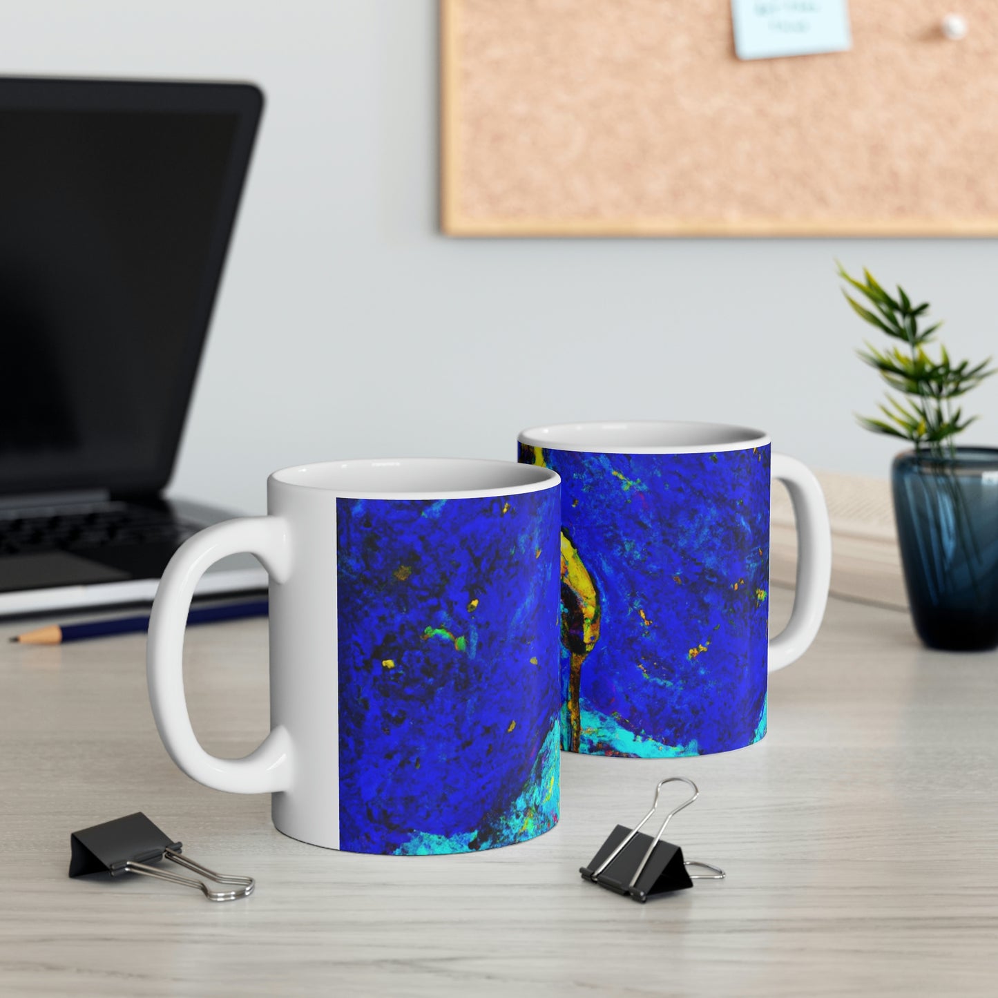 "Lone Mage on the Frozen Summit" - The Alien Taza de cerámica 11 oz