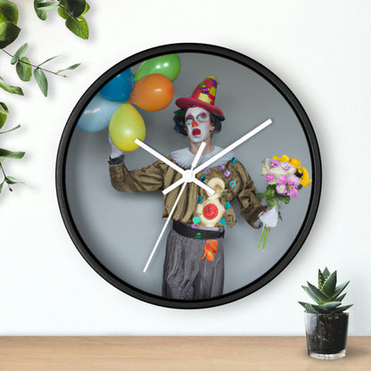 "Clowning Around with Balloons" - The Alien Wall Clock