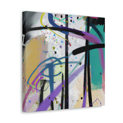 "Abstract Reflections: Battling My Difficult Situation" - Canvas