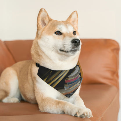 "The Lost Tales of Forgotten Library Shelves" - The Alien Pet Bandana Collar #nft