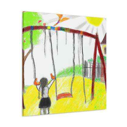 "Retrospective Reflections: A Childhood Memory Art Project" - Canvas