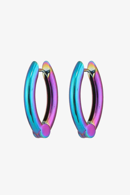 Pendientes Huggie multicolores Bring It Home