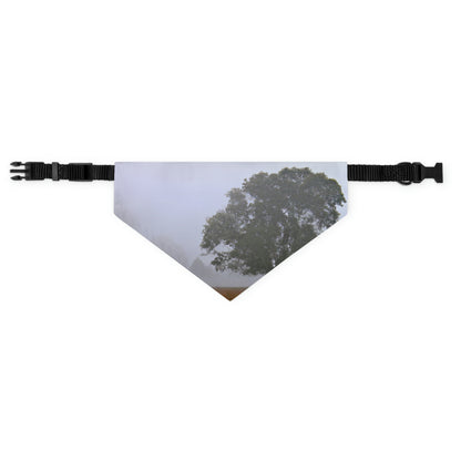 The Lonely Tree in the Foggy Meadow - The Alien Pet Bandana Collar