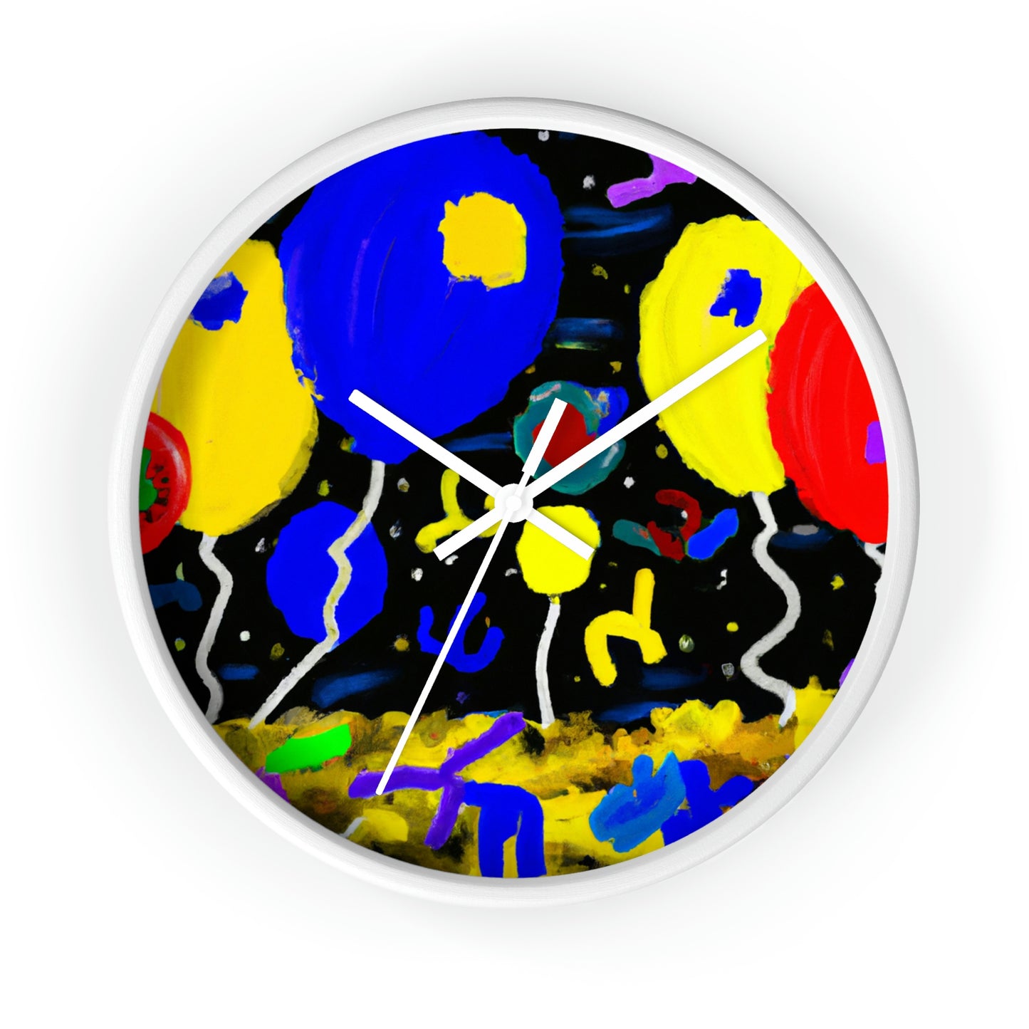 "A Starry Night Rainbow" - Die Alien-Wanduhr