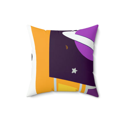 "A Voyage of Celestial Smiles" - The Alien Square Pillow