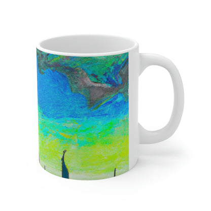 "Majestic Morning Reflections" - The Alien Ceramic Mug 11 oz