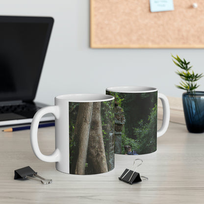 Exploring the Forgotten Temple in the Jungle - The Alien Ceramic Mug 11 oz