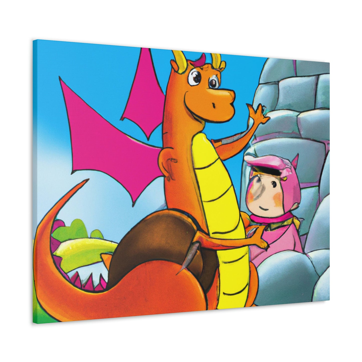 "The Knight and the Baby Dragon" - The Alien Canva