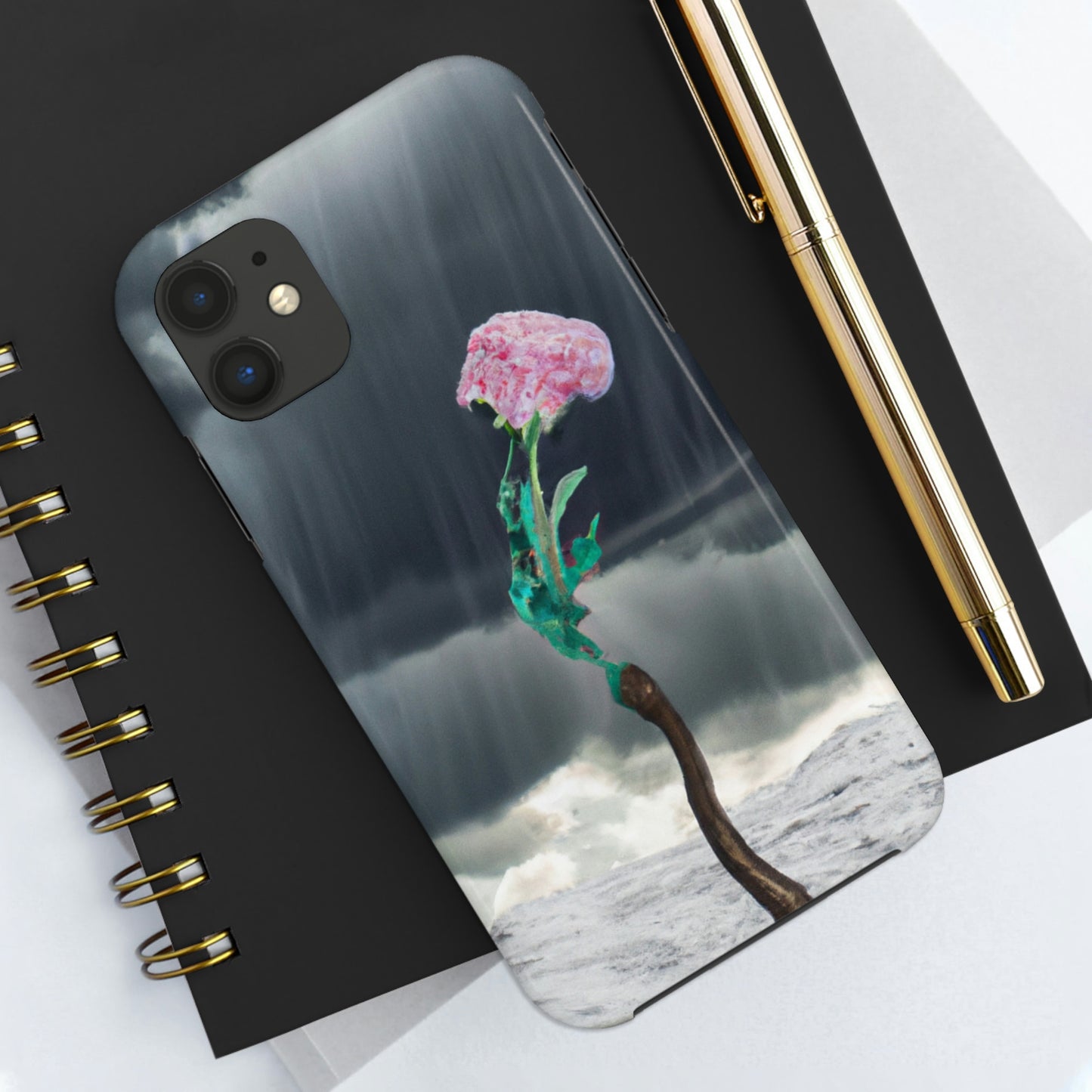 "Aight Against the Storm: La historia de una flor solitaria" - The Alien Tough Phone Cases