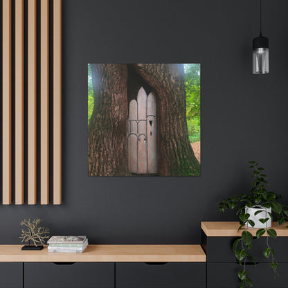 "The Mysterious Tree Door" - The Alien Canva