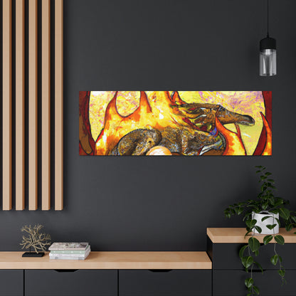 "Un dragón dormido en un abrazo infernal" - The Alien Canva