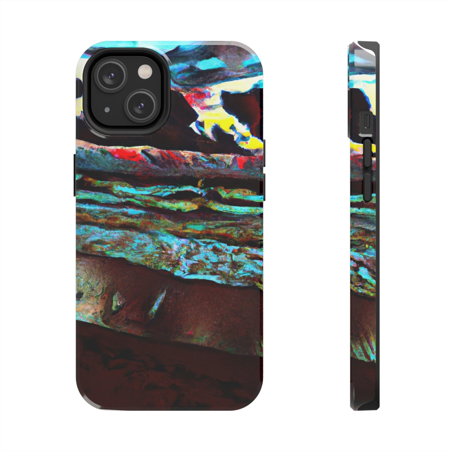 "Dusk at Sea: A Tempestuous Gathering" - The Alien Tough Phone Cases