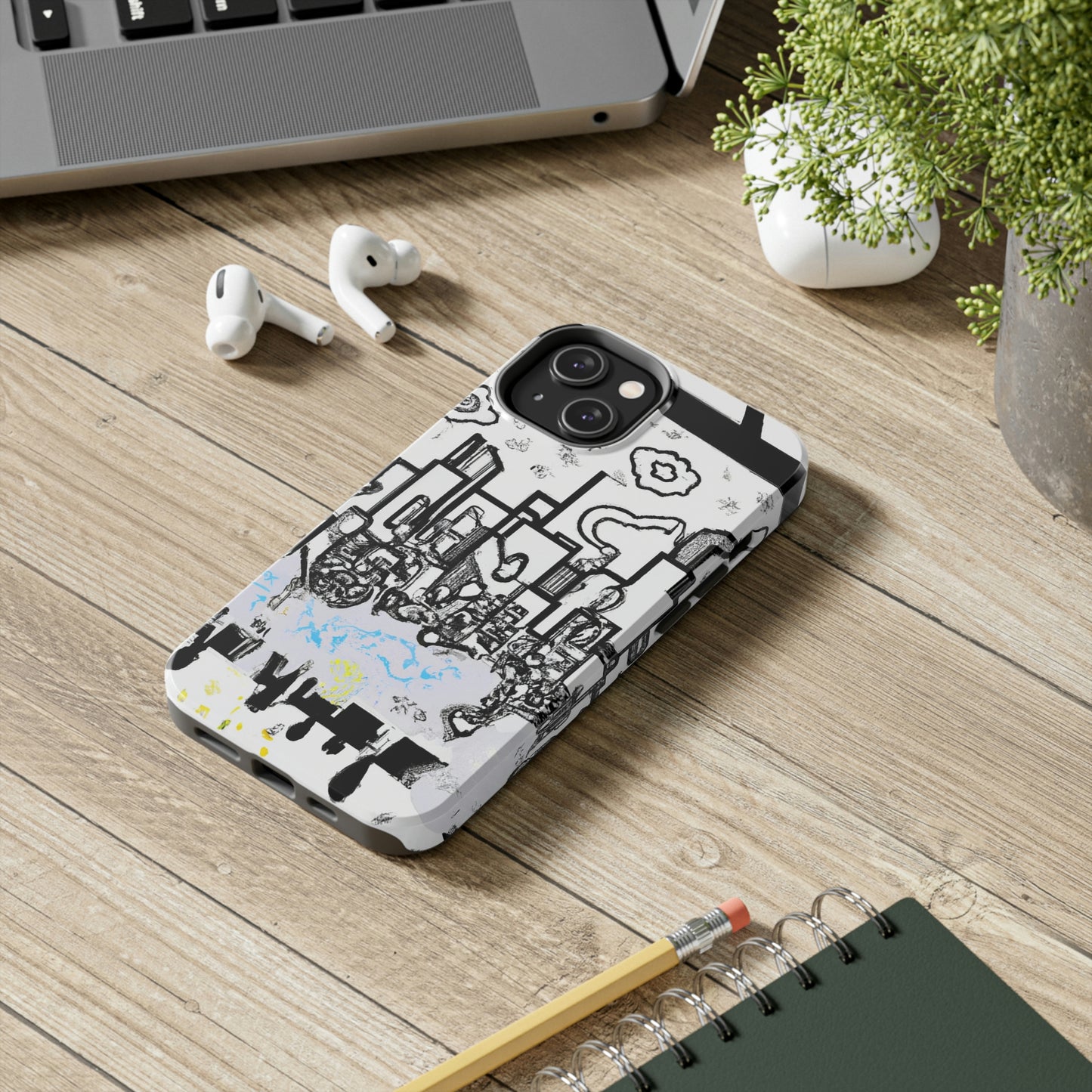 "Ghostly Haze: The Forgotten City". - The Alien Tough Phone Cases